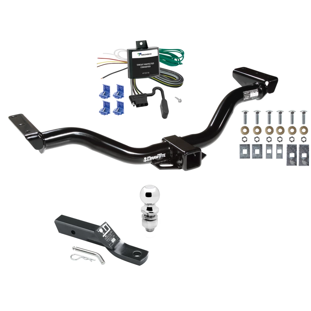 Trailer Tow Hitch For 00-04 Nissan Xterra All Models Complete Package w/ Wiring and 2" Ball