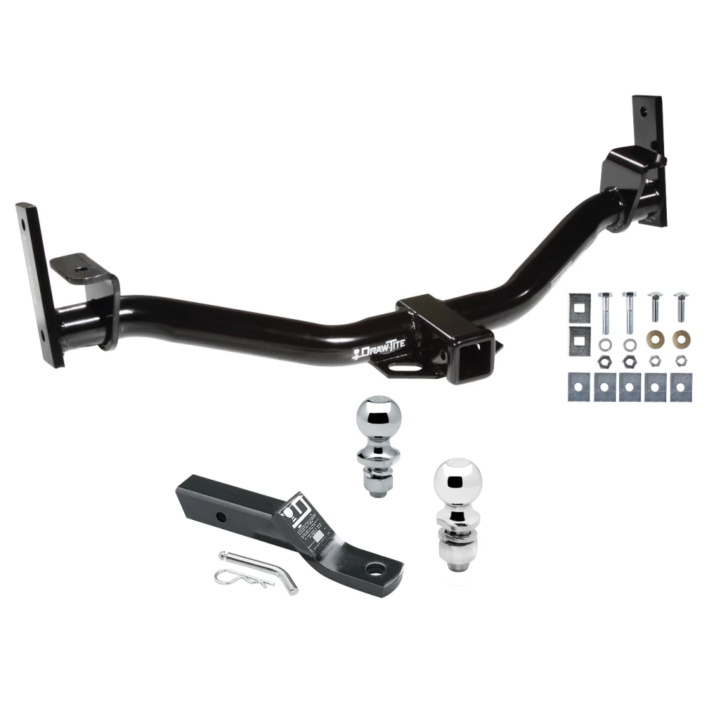 Custom Fit Trailer Hitch 2" Drop Ball-Mount w/ Pin/Clip 1-7/8" and 2" Chrome Ball Installation Hardware Installation Instructions 75112 23 63845 63816 Draw-Tite Trailer Tow Hitch 01-05 Explorer Trac Receiver 1-7/8" and 2" Ball 01 Trailer Tow Hitch For 01-05 Ford Explorer Trac Receiver w/ 1-7/8" and 2" Ball
