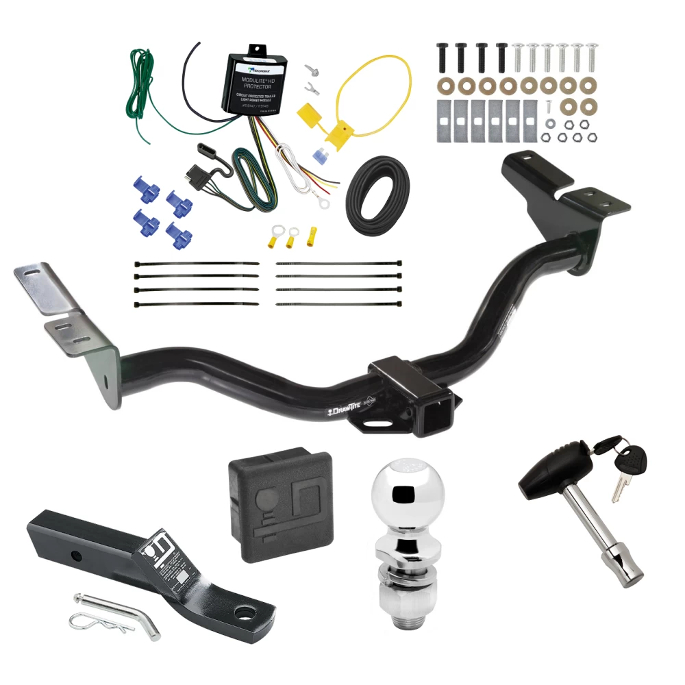 Trailer Tow Hitch For 2004 Ford Escape Mazda Tribute Deluxe Package Wiring 2" Ball and Lock