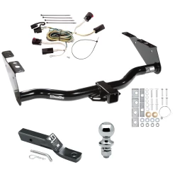 Trailer Tow Hitch For 04-07 Chrysler Town and Country Dodge Grand Caravan Exc Stow 'n Go Seats PKG w/ Wiring and 1-7/8" Ball