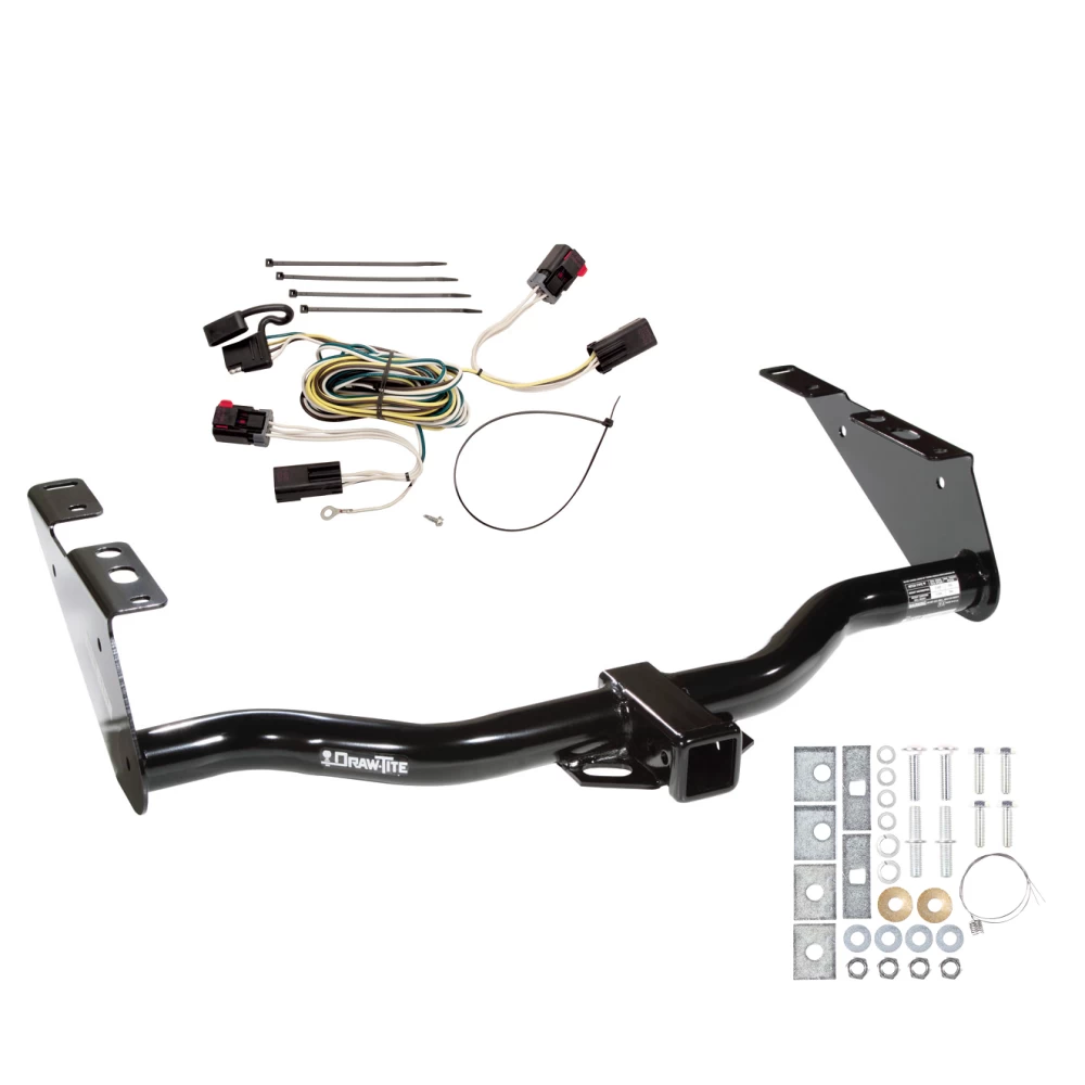 Trailer Tow Hitch For 04-07 Chrysler Town and Country Dodge Grand Caravan Exc Stow 'n Go Seats w/ Wiring Harness Kit