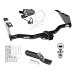 Trailer Tow Hitch For 96-00 Chrysler Dodge Plymouth Town and Country Grand Caravan Voyager PKG w/ Wiring and 1-7/8" Ball