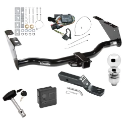 Trailer Tow Hitch For 96-00 Chrysler Dodge Plymouth Town and Country Grand Caravan Voyager PKG Wiring 2" Ball and Lock