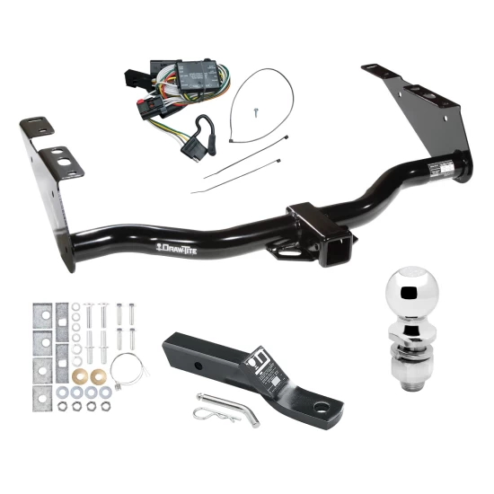 Trailer Tow Hitch For 96-00 Chrysler Town Country Dodge Grand Caravan PKG w/ Wiring and 2" Ball