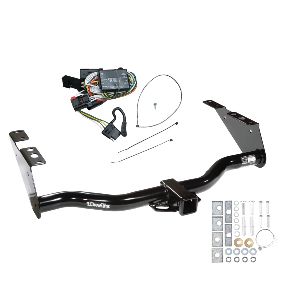 Trailer Tow Hitch For 96-00 Chrysler Dodge Plymouth Town and Country Grand Caravan Voyager w/ Wiring Harness Kit