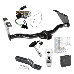 Trailer Tow Hitch For 01-03 Chrysler Town and Country Voyager Dodge Grand Caravan PKG Wiring 2" Ball and Lock