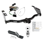 Trailer Tow Hitch For 01-03 Chrysler Town Country Voyager Dodge Grand Caravan PKG w/ Wiring and 2" Ball