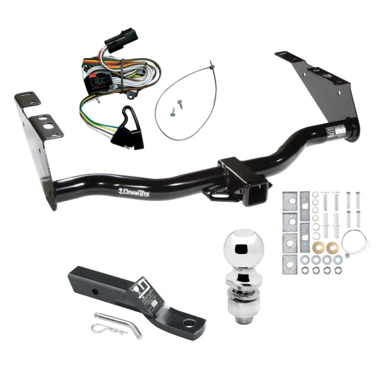 Trailer Tow Hitch For 01-03 Chrysler Town Country Voyager Dodge Grand Caravan PKG w/ Wiring and 2" Ball