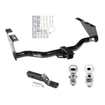 Trailer Tow Hitch For 96-07 Chrysler Dodge Plymouth Town and Country Grand Caravan Voyager Except Stow-n-Go Receiver w/ 1-7/8" and 2" Ball