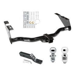 Trailer Tow Hitch For 96-07 Chrysler Dodge Plymouth Town and Country Grand Caravan Voyager Except Stow-n-Go Receiver w/ 1-7/8" and 2" Ball