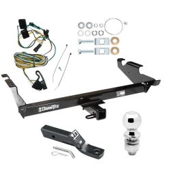 Trailer Tow Hitch For 87-95 Chevy G10 G20 G30 GMC G1500 G2500 G3500 Package w/ Wiring and 2" Ball