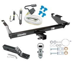 Trailer Tow Hitch For 78-96 Chevy GMC G Series Van Full Size Except Step Bumper Package w/ Wiring and 1-7/8" Ball