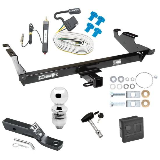 Trailer Tow Hitch For 78-96 Chevy GMC G Series Van Full Size Except Step Bumper Package Wiring 2" Ball and Lock