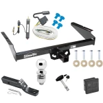 Trailer Tow Hitch For 85-95 Chevy Astro GMC Safari All Models Deluxe Package Wiring 2" Ball and Lock