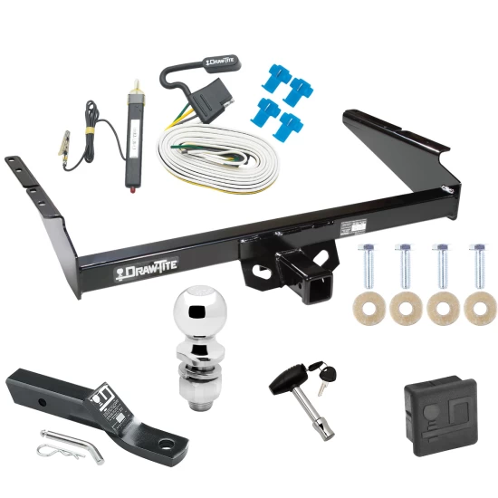 Trailer Tow Hitch For 85-95 Chevy Astro GMC Safari All Models Deluxe Package Wiring 2" Ball and Lock