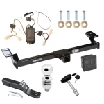 Trailer Tow Hitch For 01-05 Toyota RAV4 All Models Deluxe Package Wiring 2" Ball and Lock