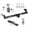 Trailer Tow Hitch For 01-05 Toyota RAV4 Complete Package w/ Wiring and 2" Ball