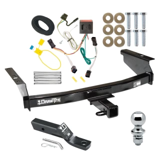 Trailer Tow Hitch For 02-07 Jeep Liberty All Models Complete Package w/ Wiring and 1-7/8" Ball