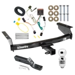 Trailer Tow Hitch For 02-07 Jeep Liberty All Models Complete Package w/ Wiring and 2" Ball