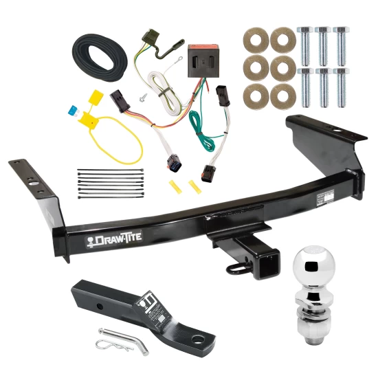 Trailer Tow Hitch For 02-07 Jeep Liberty All Models Complete Package w/ Wiring and 2" Ball