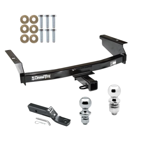 Trailer Tow Hitch For 02-07 Jeep Liberty All Models Receiver w/ 1-7/8" and 2" Ball