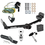Trailer Tow Hitch For 02-03 Ford Explorer 4 Dr. Mercury Mountaineer 03-05 Lincoln Aviator Package Wiring 2" Ball and Lock