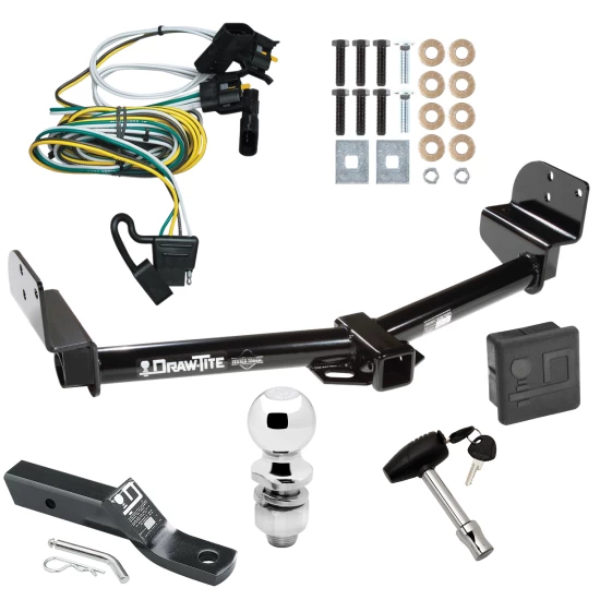 Trailer Tow Hitch For 02-03 Ford Explorer 4 Dr. Mercury Mountaineer 03-05 Lincoln Aviator Package Wiring 2" Ball and Lock