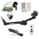 Trailer Tow Hitch For 02-03 Ford Explorer 4 Dr. Mercury Mountaineer 03-05 Lincoln Aviator Package w/ Wiring and 2" Ball