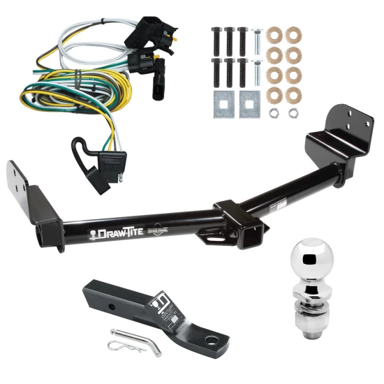 Trailer Tow Hitch For 02-03 Ford Explorer 4 Dr. Mercury Mountaineer 03-05 Lincoln Aviator Package w/ Wiring and 2" Ball