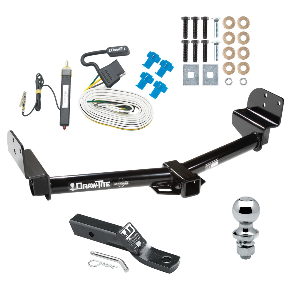 Trailer Tow Hitch For 04-05 Ford Explorer Mercury Mountaineer 05-05 Lincoln Aviator Package w/ Wiring and 1-7/8" Ball