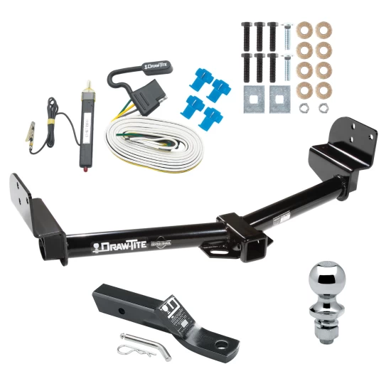 Trailer Tow Hitch For 04-05 Ford Explorer Mercury Mountaineer 05-05 Lincoln Aviator Package w/ Wiring and 1-7/8" Ball