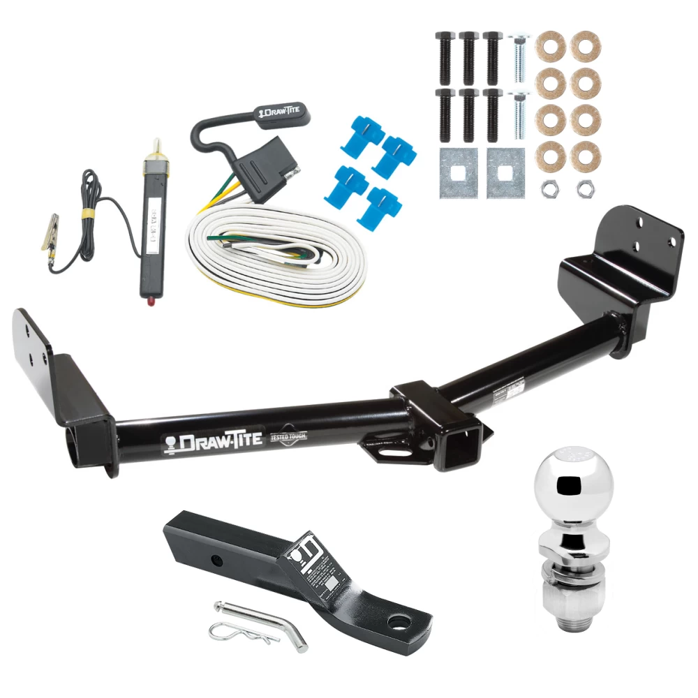 Trailer Tow Hitch For 04-05 Ford Explorer Mercury Mountaineer 05-05 Lincoln Aviator Package w/ Wiring and 2" Ball