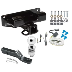 Trailer Tow Hitch For 02-03 Dodge Ram 1500 Complete Package w/ Wiring and 2" Ball
