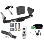 Trailer Tow Hitch For 99-04 Jeep Grand Cherokee Deluxe Package Wiring 2" Ball and Lock