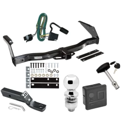 Trailer Tow Hitch For 93-98 Dodge Van B150 B1500 B250 B2500 B350 B3500 Deluxe Package Wiring 2" Ball and Lock