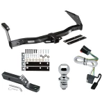 Trailer Tow Hitch For 99-00 Dodge Van Ram 1500 2500 3500 Complete Package w/ Wiring and 1-7/8" Ball