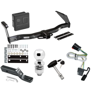 Trailer Tow Hitch For 99-00 Dodge Van Ram 1500 2500 3500 Deluxe Package Wiring 2" Ball and Lock