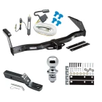 Trailer Tow Hitch For 78-92 Dodge Van B100 B150 B200 B250 B300 B350 Complete Package w/ Wiring and 1-7/8" Ball