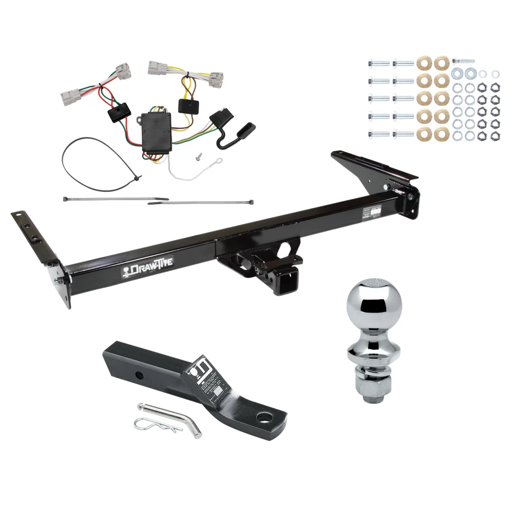 Trailer Tow Hitch For 93-98 Toyota T-100 Complete Package w/ Wiring and 1-7/8" Ball