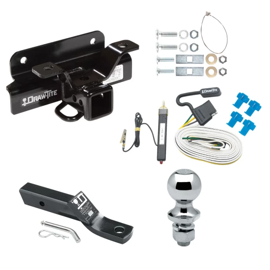 Trailer Tow Hitch For 03-08 Dodge Ram 1500 03-10 2500 3500 (1500 Models Built in/after Nov 02 Complete Package w/ Wiring and 1-7/8" Ball