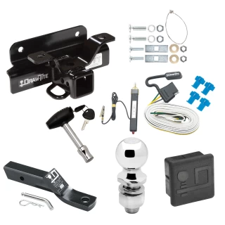 Trailer Tow Hitch For 03-08 Dodge Ram 1500 03-10 2500 3500 (1500 Models Built in/after Nov 02 Deluxe Package Wiring 2" Ball and Lock