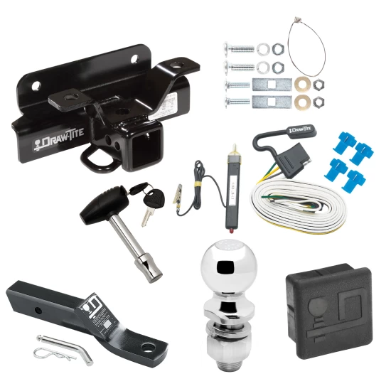 Trailer Tow Hitch For 03-08 Dodge Ram 1500 03-10 2500 3500 (1500 Models Built in/after Nov 02 Deluxe Package Wiring 2" Ball and Lock