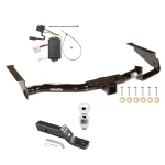 Trailer Tow Hitch For 04-07 Toyota Highlander w/ factory Tow PKG Complete Package w/ Wiring and 2" Ball