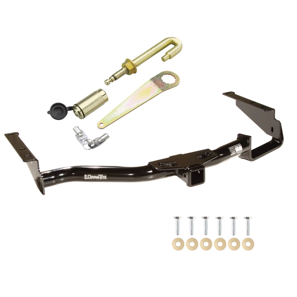 Trailer Tow Hitch For 04-07 Toyota Highlander 04-06 Lexus RX330 07-09 RX350 w/ J-Pin Anti-Rattle Lock