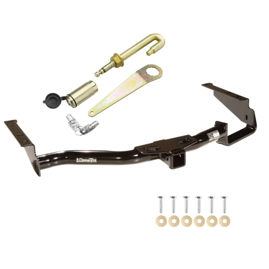 Trailer Tow Hitch For 04-07 Toyota Highlander 04-06 Lexus RX330 07-09 RX350 w/ J-Pin Anti-Rattle Lock
