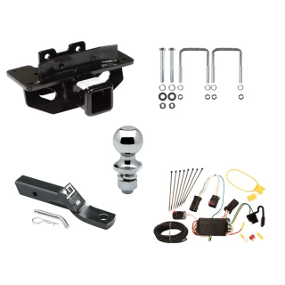 Trailer Tow Hitch For 04-09 Dodge Durango 07-09 Chrysler Aspen Complete Package w/ Wiring and 1-7/8" Ball
