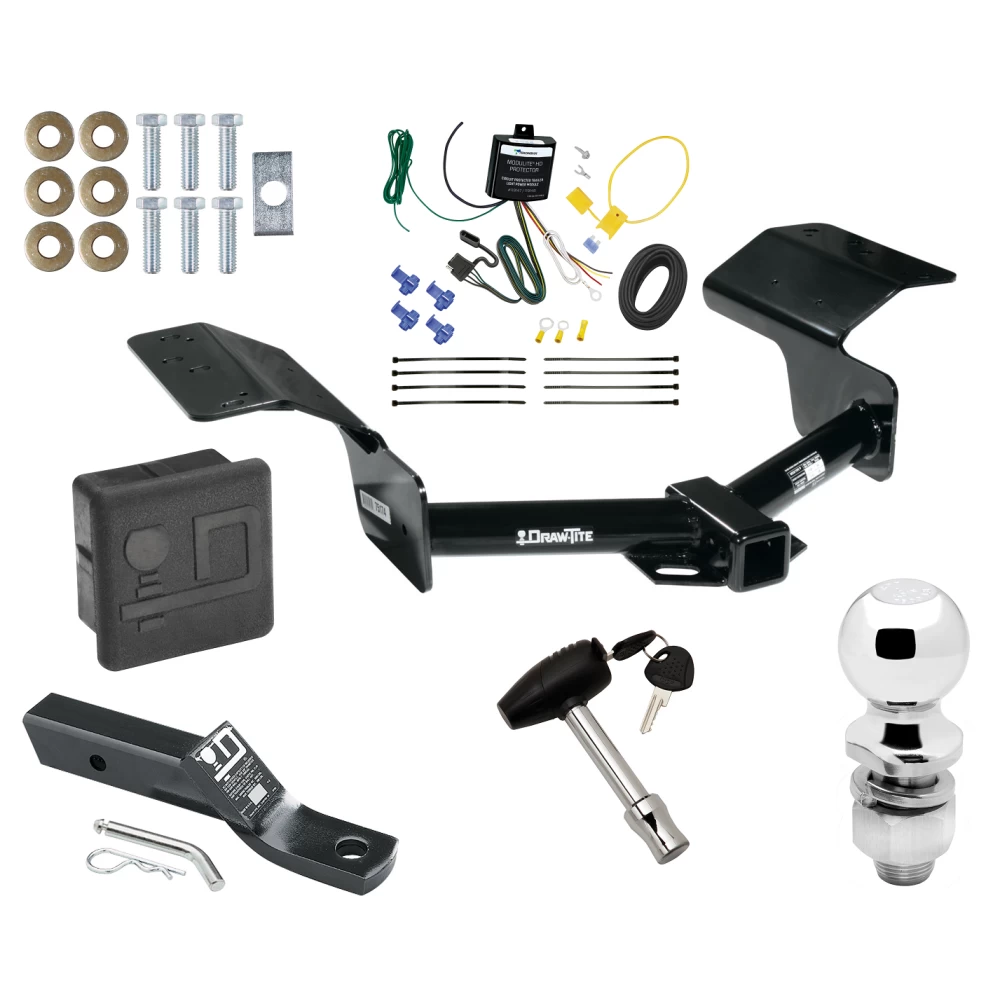 Trailer Tow Hitch For 04-09 Cadillac SRX All Models Deluxe Package Wiring 2" Ball and Lock