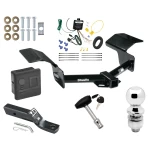 Trailer Tow Hitch For 04-09 Cadillac SRX All Models Deluxe Package Wiring 2" Ball and Lock