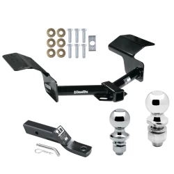 Trailer Tow Hitch For 04-09 Cadillac SRX All Models Receiver w/ 1-7/8" and 2" Ball