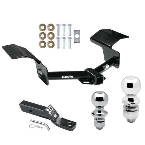 Trailer Tow Hitch For 04-09 Cadillac SRX All Models Receiver w/ 1-7/8" and 2" Ball